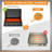 3-Burner Tabletop Propane Gas Griddle Grilll With Ceramic Coated Cast Iron Pan