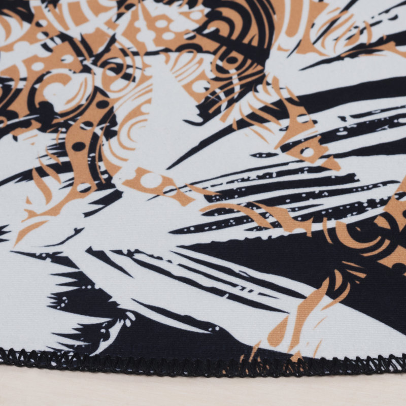 Tapis noir / brun Amalea 825, Rond 6 pi