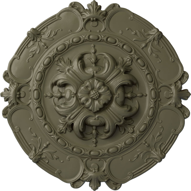 Médaillon de plafond Endurathane Southampton, DO 16 1/2 po x P 2 3/8 po, Pierre Spartan
