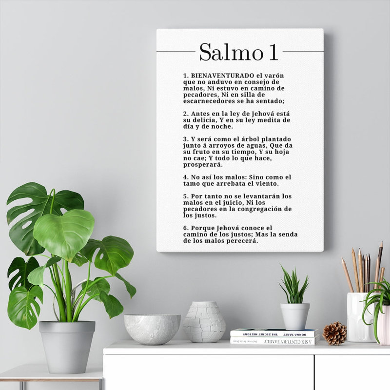 Salmo 1 - Wrapped Canvas Print