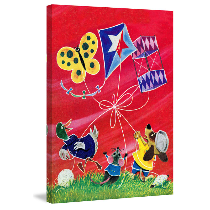 Flying A Kite - Wrapped Canvas Print, 46cm H x 30cm W