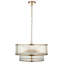 Anesty 5lt Pendant light finished in Ant. Brass