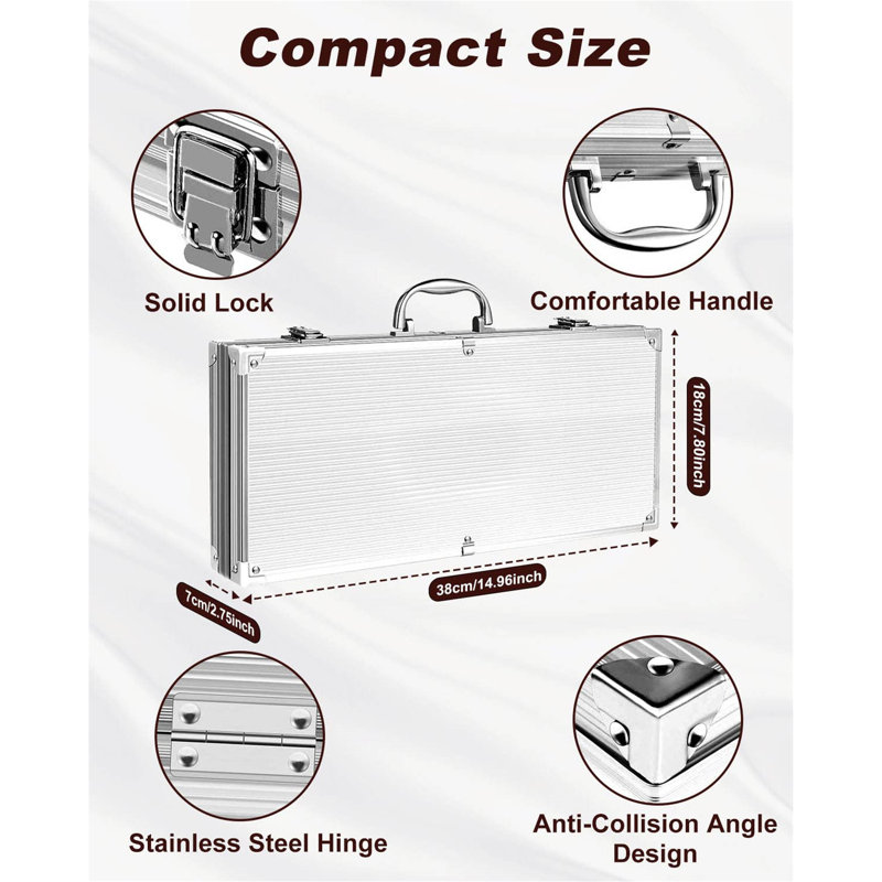 Shamritsky Stainless Steel Dishwasher Safe Grilling Tool Set