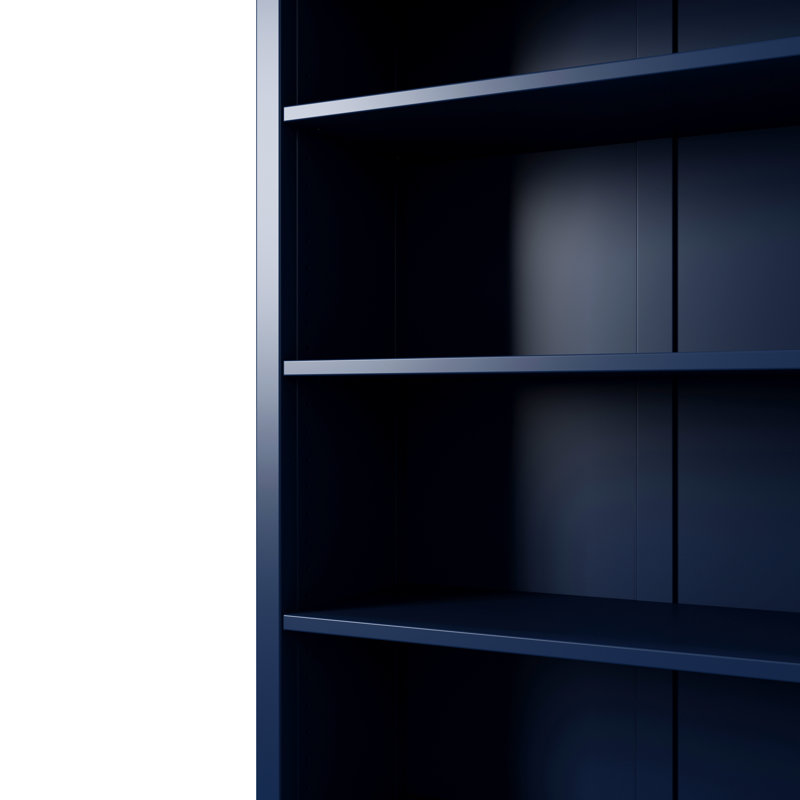 Bibliothèque Colton, (4 tablettes) H 48 po x l 30 po x P 13 po, Midnight Blue