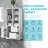 Renilde 62"H Bathroom Cabinet with Adjustable Shelf, Drawers and Racks