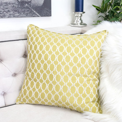 Amelise Geometric Outdoor Reversible Throw Pillow
