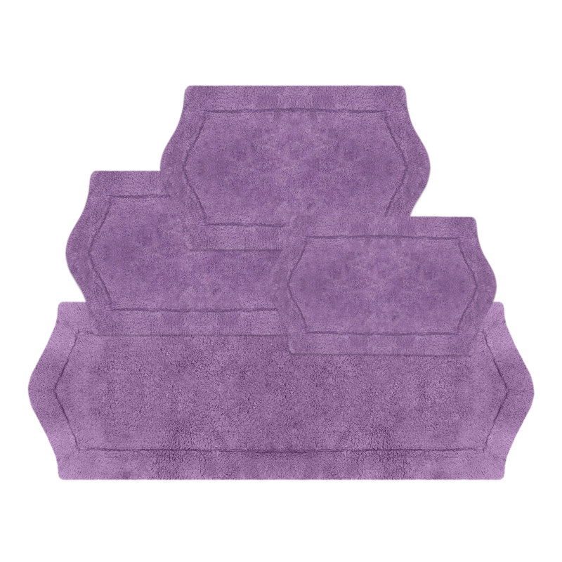 Tapis pour salle de bain Morissette, Mauve
