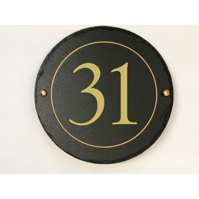 Easingwold 24cm H Stone House Number