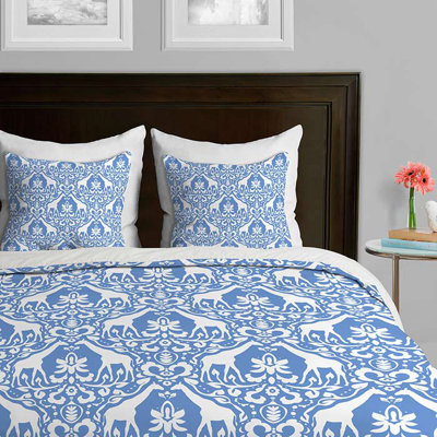 Cotton Damask Duvet Cover