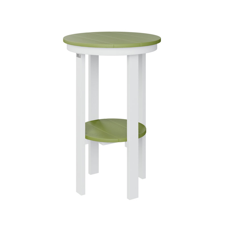  Table de bout régulière avec plateau vert régulier et plateau vert kiwi, Vert kiwi, H 32 po x l 21,5 po x P 21,5 po