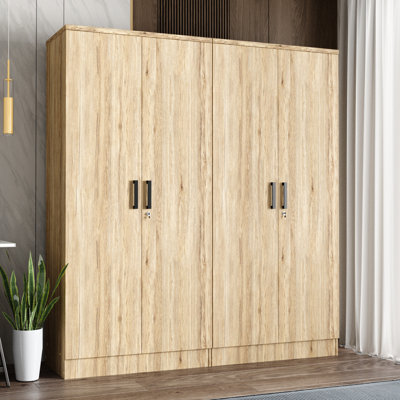 Double Wardrobe With 4 Slim Door!