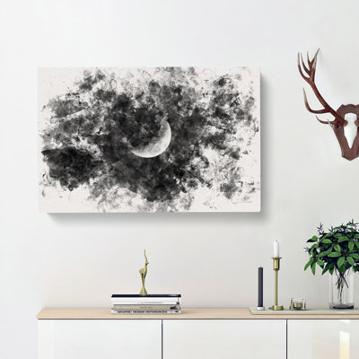 A Half Moon - Wrapped Canvas