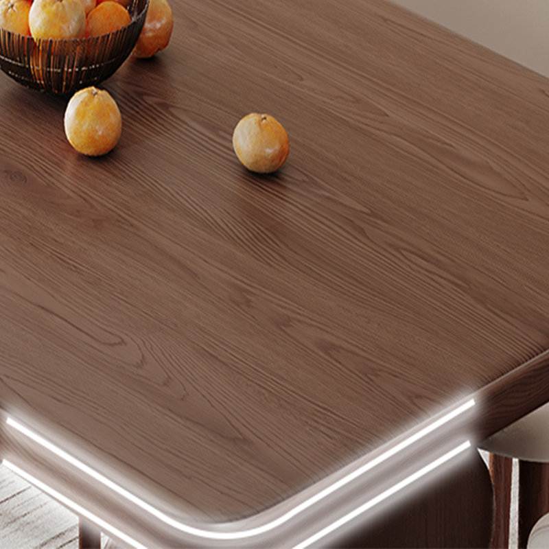 Elray Ash Solid Wood Dining Table, 31.49" W x 55.11" L