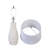 Sculpted Elegance Ceramic Table Lamp - White Sand - Set of 2