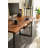  Live Edge Desk with U Shaped Legs and South American Walnut, with Keyboard Storage-854452113
