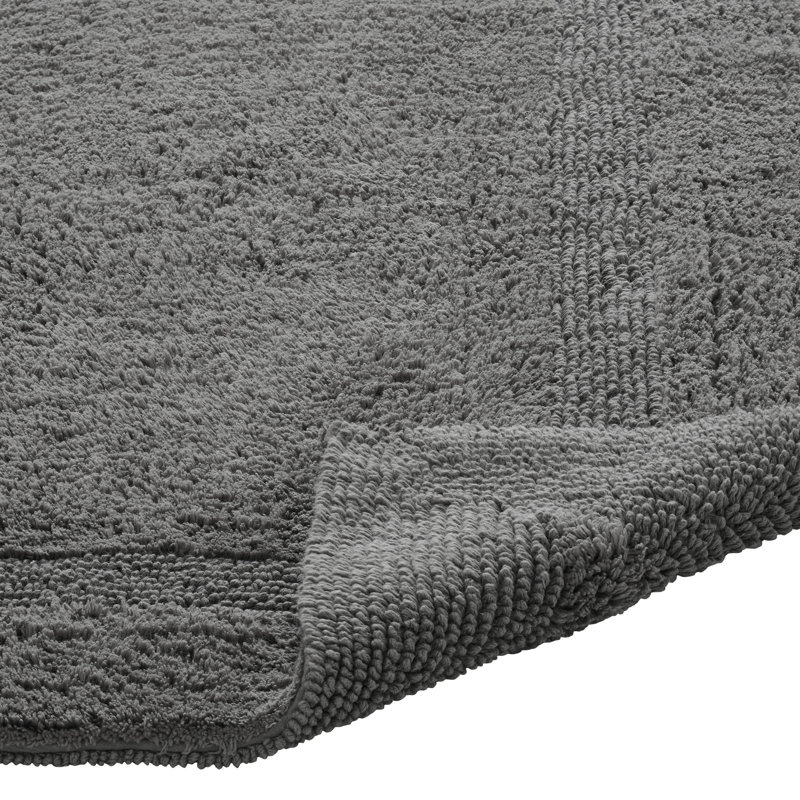 Ensemble de tapis pour salle de bain 2 pièces 100% coton 2370 g / m² Lux, Gris