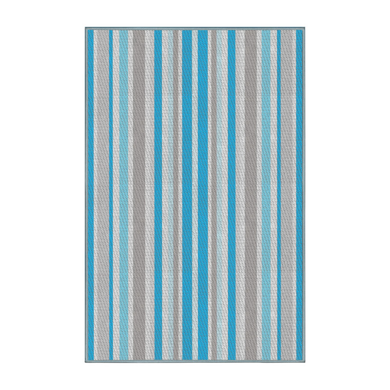 Striped Indoor Rug, Rectangle 6' x 9'