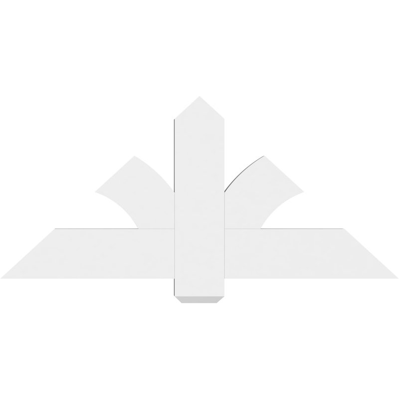 Support pour pignon en PVC Redmond, H 22 po x l 48 po (pas: 11/12), P 2 po x F 6 po