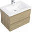 Meuble-lavabo mural 30 po avec lavabo, meuble de rangement mural avec cuve à surface solide et tiroirs à fermeture en douceur entièrement assemblés, chêne naturel-852651651-852644218