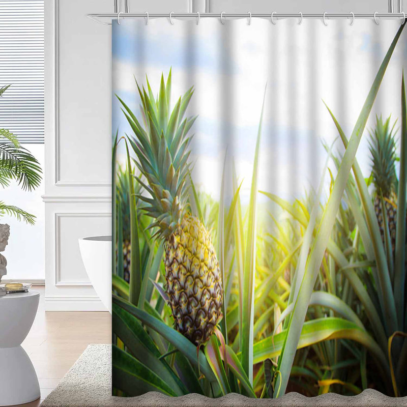 Rideau de douche Tropical Farm, L 72 po x l 78 po
