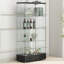 Vitrine moderne en verre avec 2 grands tiroirs-785799046