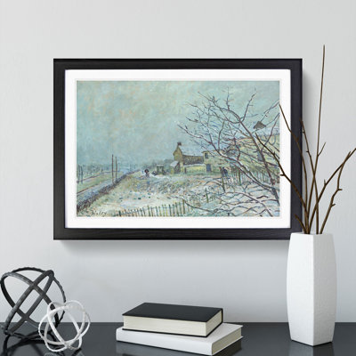 First Snow at Veneux-Nadon by Alfred Sisley - Picture Frame Painting