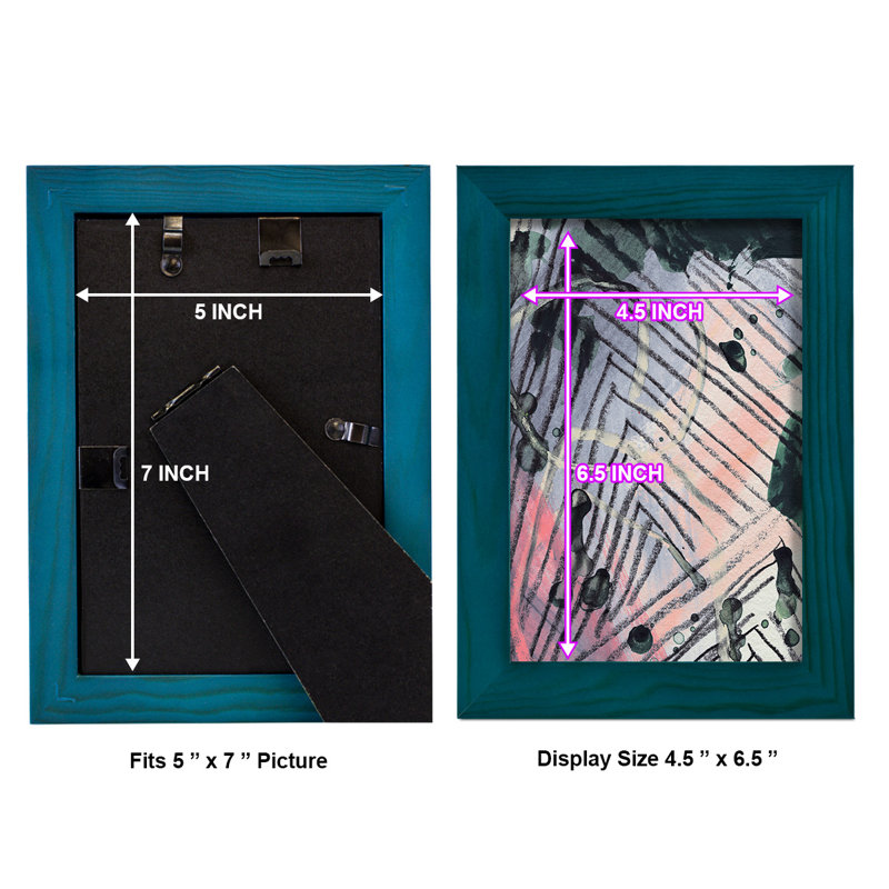 Frantell Angled Spaces IV encadré sur papier, H 6 po x l 4 po x P 1 po, Bleu