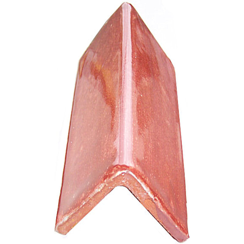 1.75" 5pcs TalaMex Talavera Clay V-Cap, Terracota, 1.75" W x 4" L