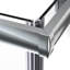 Cabine de douche carrée avec base l 34 po x P 34 po x H 72 po