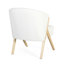 Chaise d'appoint moderne avec revêtement blanc