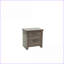 Table de chevet en bois gris chêne avec rangement pour chambre