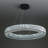 Wakeisha 24inch LED Ring Pendant Light Adjustable Dimmable Crystal Chandelier-721522191