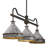 Balfor 3 - Light Antique Black Iron Pendant
