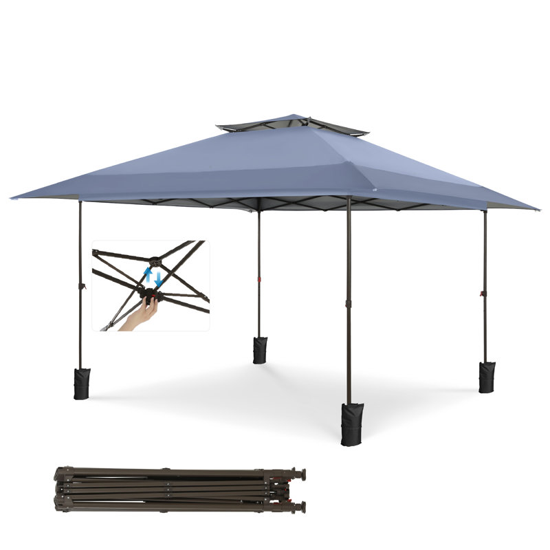 13x13 Pop Up Tent Instant Outdoor Canopy, Gray