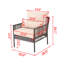 Chaise longue d'extérieur en osier 1 pièce avec coussins PE