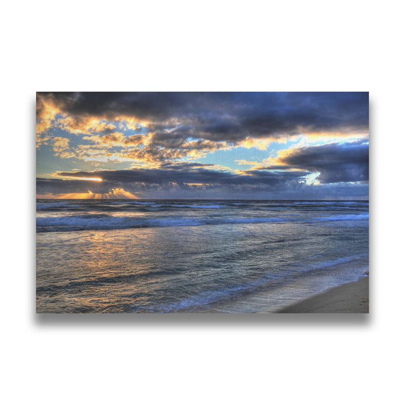 Kapalua Maui Sunset par Kelly Wade. Estampe numérique, image, Impression encadrée flottante sans passe-partout, Noir