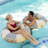 Big Joe Lux Ring Premium Pool Float, Cape Stripe, Durable UV Protected-110476096