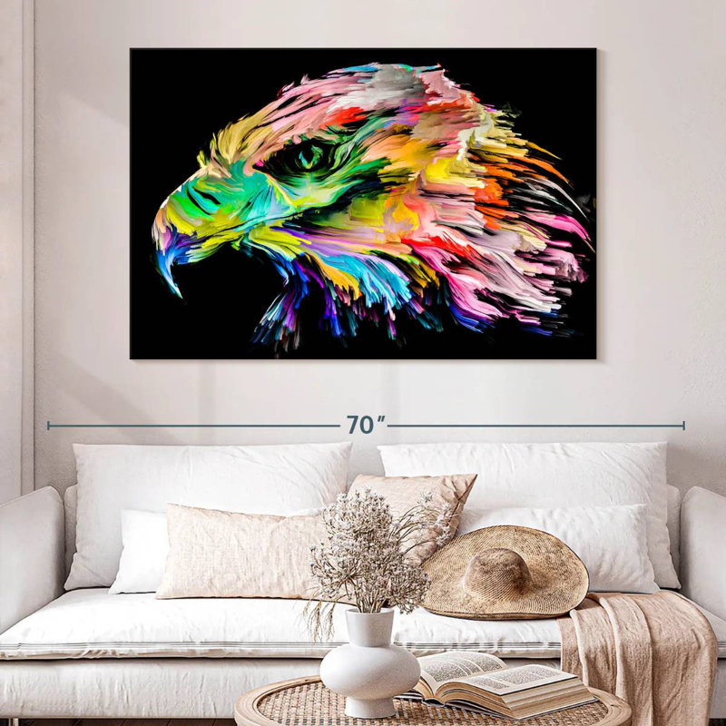 Colorful Eagle, 34" H x 51" W