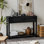 Simple retro rectangular console table
