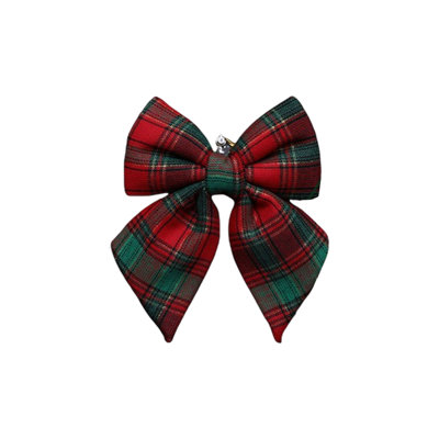 Christmas Bow Decoration Checkered Bow Pendant Window Decoration Christmas Tree Decoration