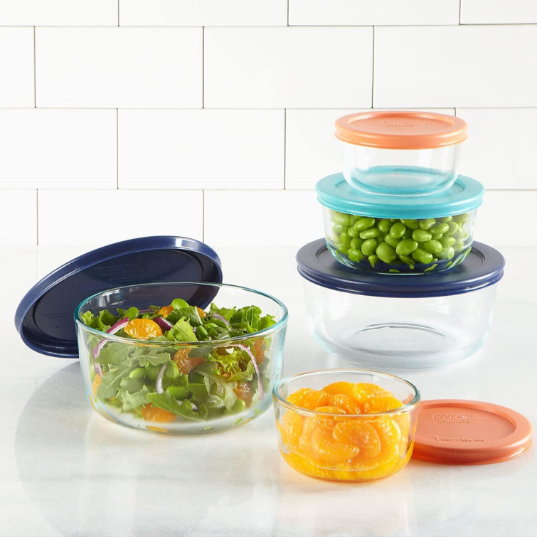 Pyrex 10-Piece Glass Food Storage Container Set with Round