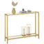 Karmakar 100cm Glass Top Console Table-1089053387