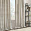 Panneau de rideau à carreaux doublé en molleton Cozy avec passe-tringle et languette arrière, parfait pour l'efficacité énergétique et le style-358923462-358923458