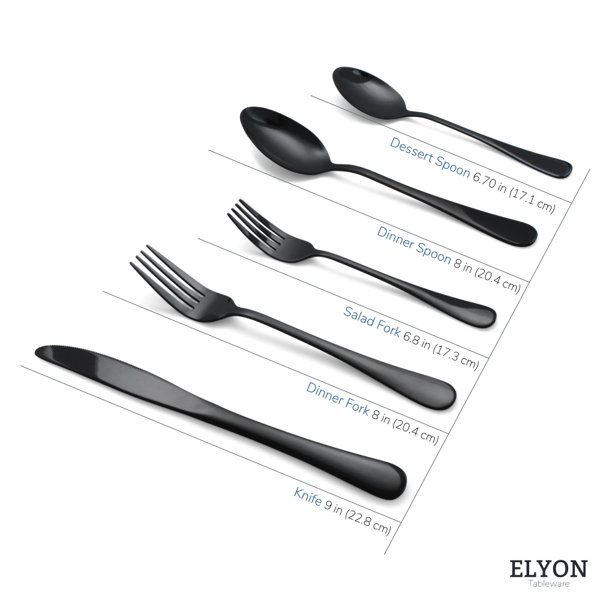 Best Modern Flatware and Silverware sets Matte Black Elyon Tableware. Elyon  Tableware - Your Shop for Everything Tableware