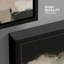 «Black Cream Abstract Cloud Form», impression sur toile encadrée pour chambre à coucher principale-128138315-128138309