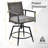 Jeilynn Metal Outdoor 25.5'' Counter Stool with Cushion