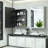 Cyrille Recessed & Surface Framed Medicine Cabinet with Mirror and Shelves-860957889-860957902