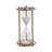 Decorative Glass Hourglass with Metal Frame Sculpture for Home Decor - ModernSand Timer Object Accent for Office Desk or Living Room Decoration - Brown-223653216