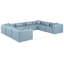 Canapé modulaire en similicuir de 8 pièces Ivion-94884367