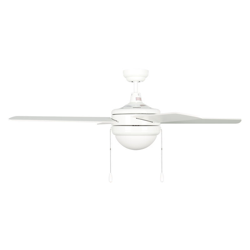 Razo 50" 4-Blade Indoor Ceiling Fan, White